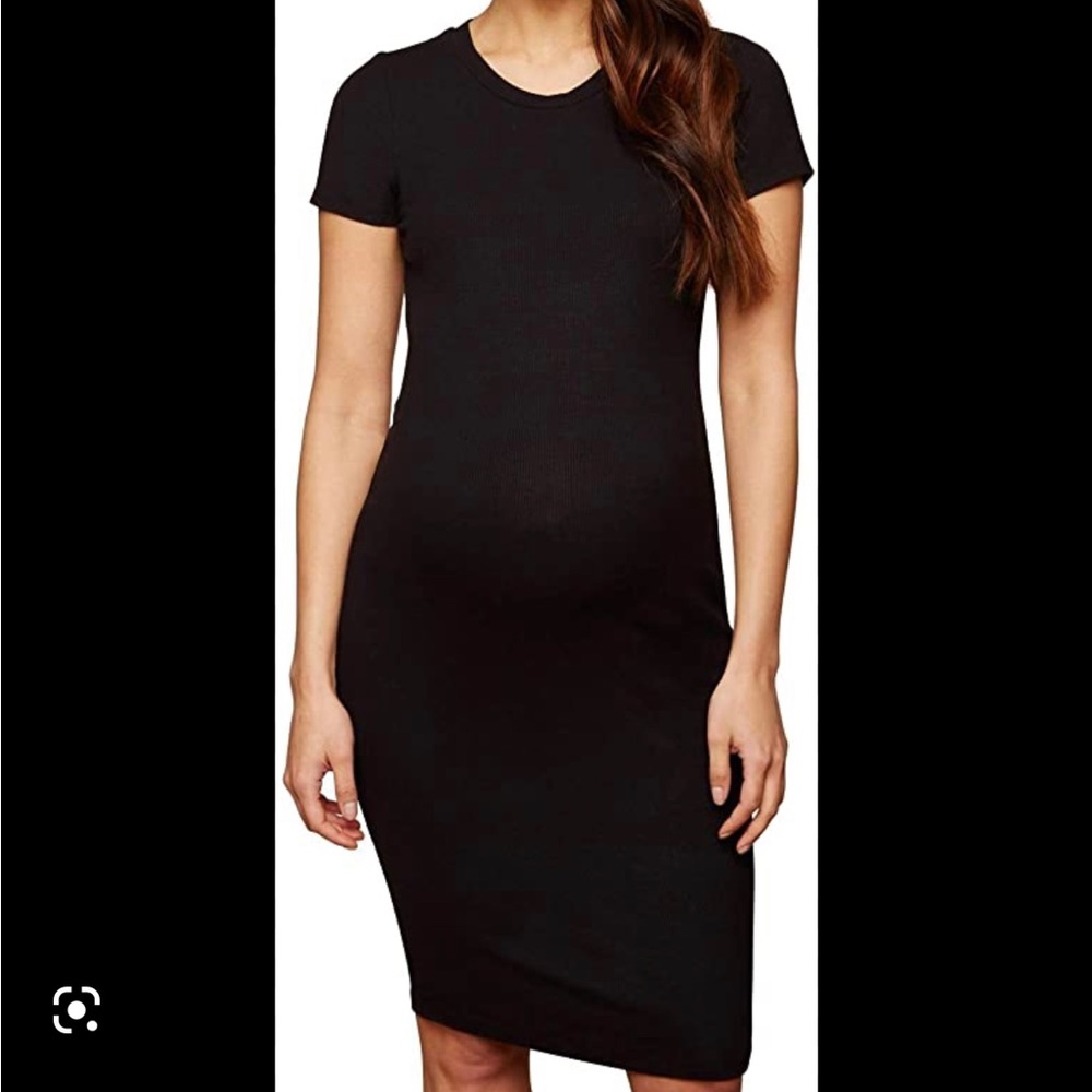 Motherhood maternity Black ribbed Dress